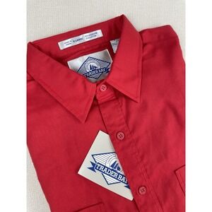 Vintage Trader Bay Men's Long Sleeve Button Down Dress Shirt XL Genuine Casual